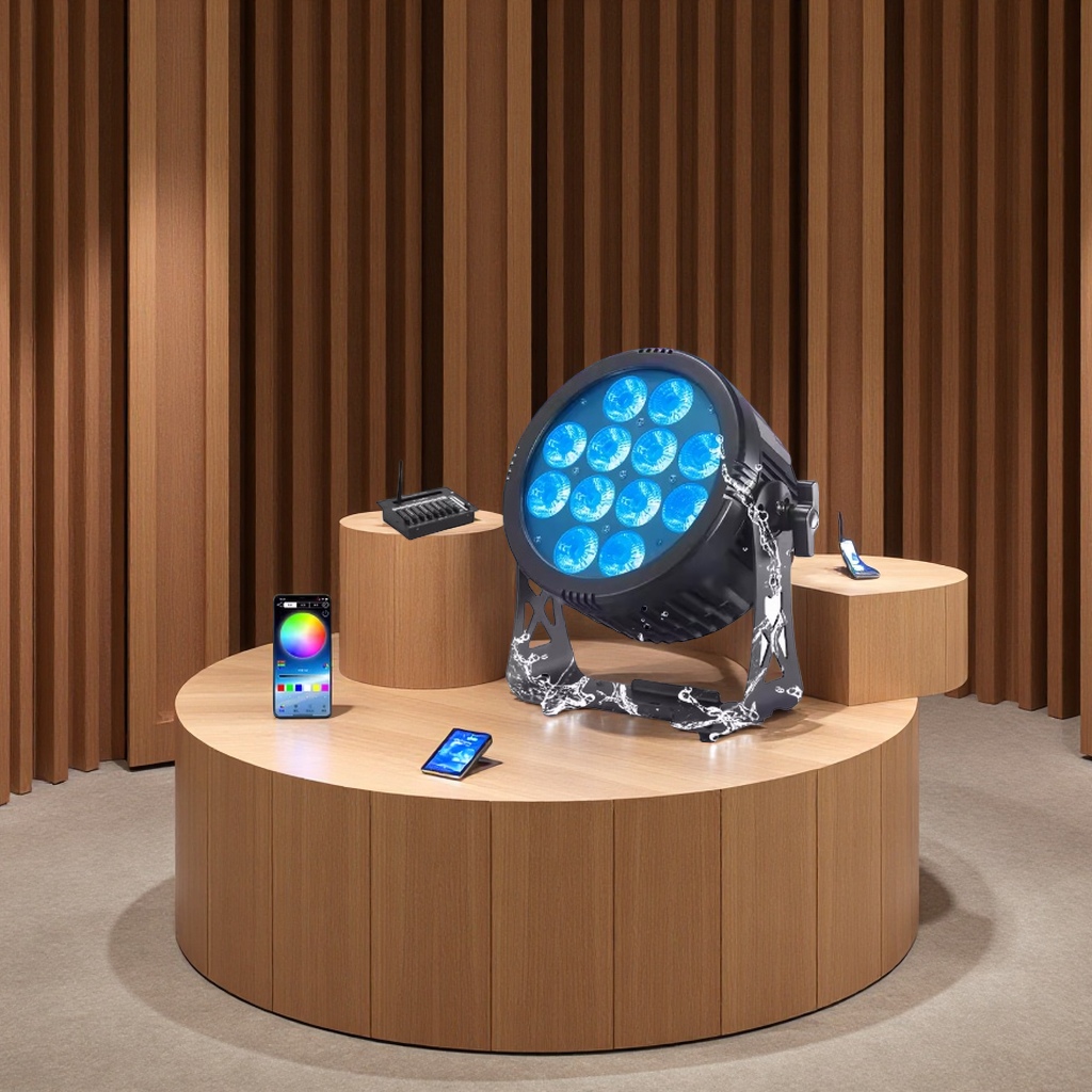 LED户外防水染色帕灯 电池供电舞台灯光便携多彩氛围灯
