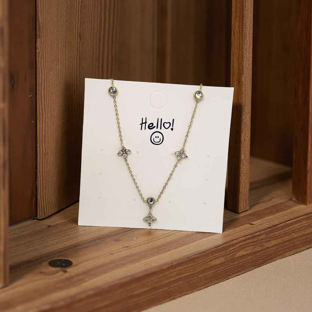 Luxury fashion accessory necklace 925 silver jewelry sand gold large necklace, trendy design, versatile accessory details Picture