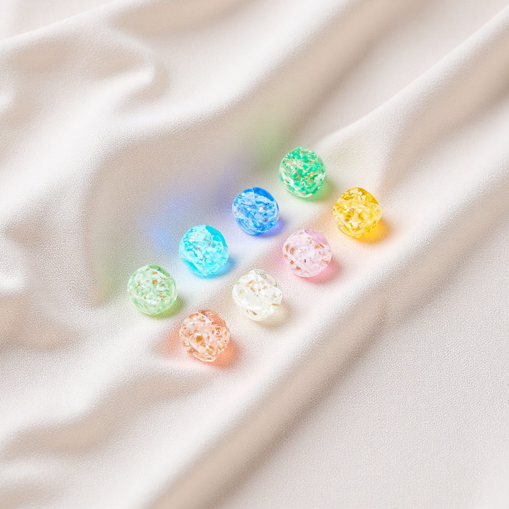 冰糖琉璃散珠手串发簪配珠diy饰品配件手工材料批发串珠