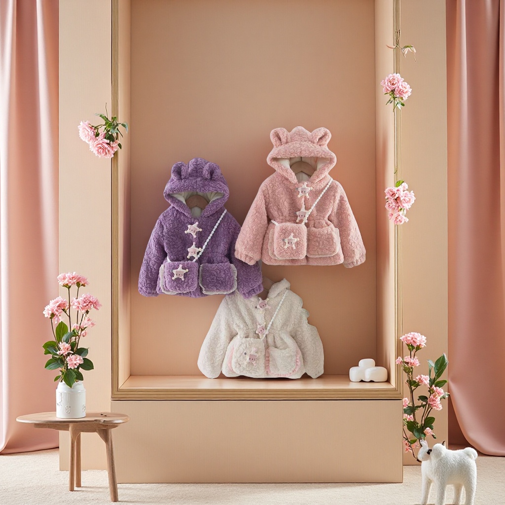 秋冬新款双面呢大衣女中长款时尚简约气质羊毛外套保暖舒适