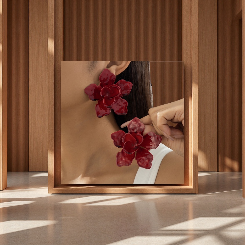 波西米亚风格耳环 女士复古流苏设计 个性百搭气质饰品