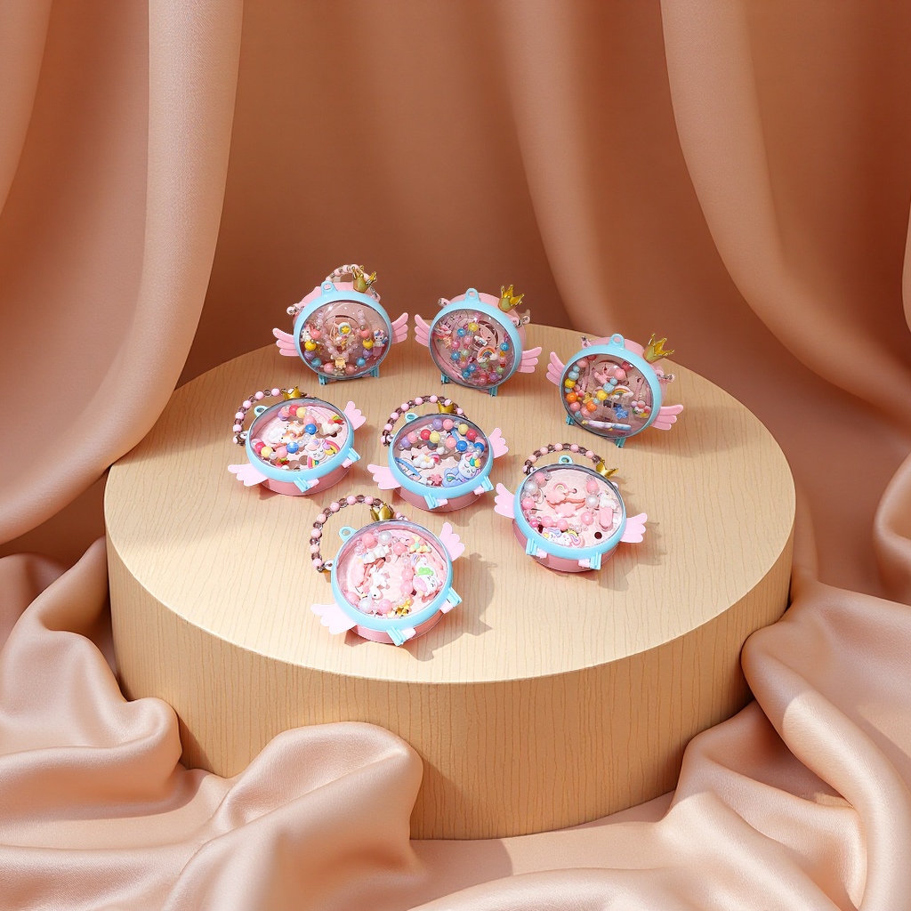 新款儿童公主项链套装 幼儿园奖品 女童发饰礼盒 开学礼物 首饰批发