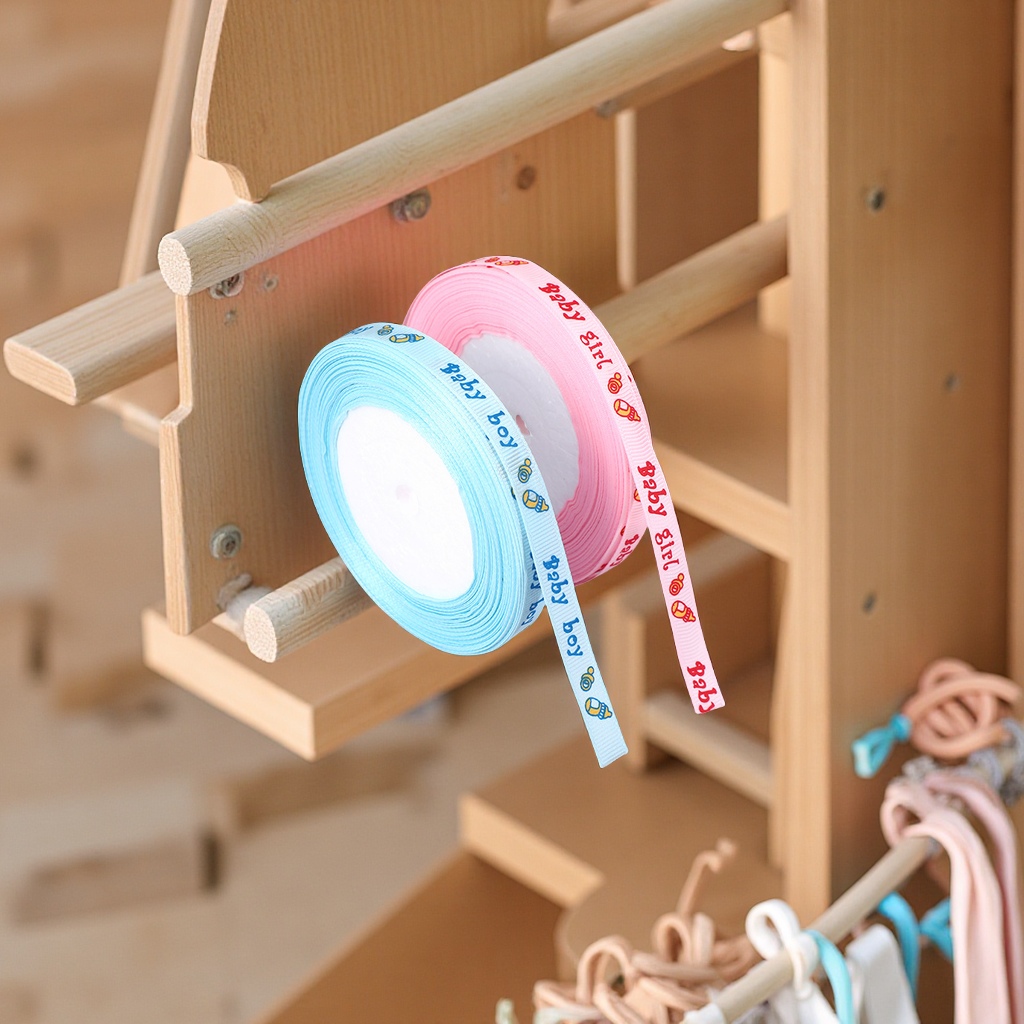 厂家批发母婴用品装饰罗纹带 婴儿礼物衣服奶瓶包装丝带 彩带织带