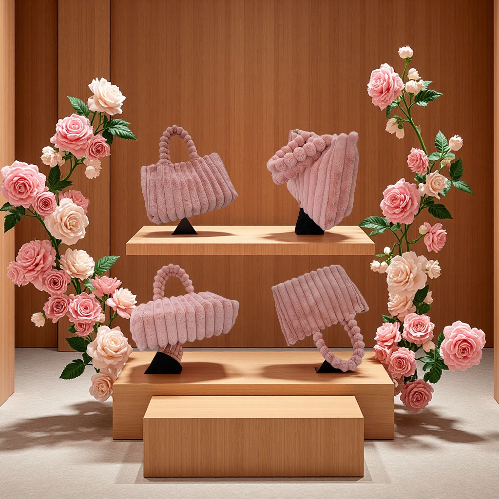 关键词：毛绒包包  

标题：冬季新款毛绒包包女韩版百搭时尚单肩斜挎软萌可爱潮流手提