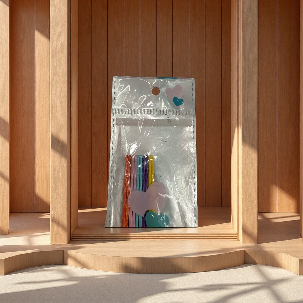 小袋彩色一字夹5.5cm 发夹头饰固定夹简约耐用款式多样