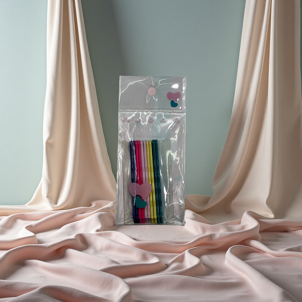 彩色一字夹5.5cm 发饰头饰简约百搭少女刘海夹固定夹产品图