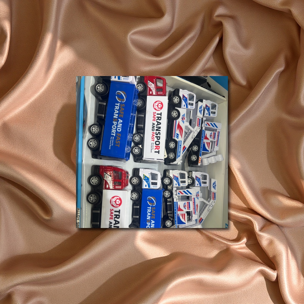 新款工程车厢式货车儿童玩具模型 地摊热销工厂直销批发