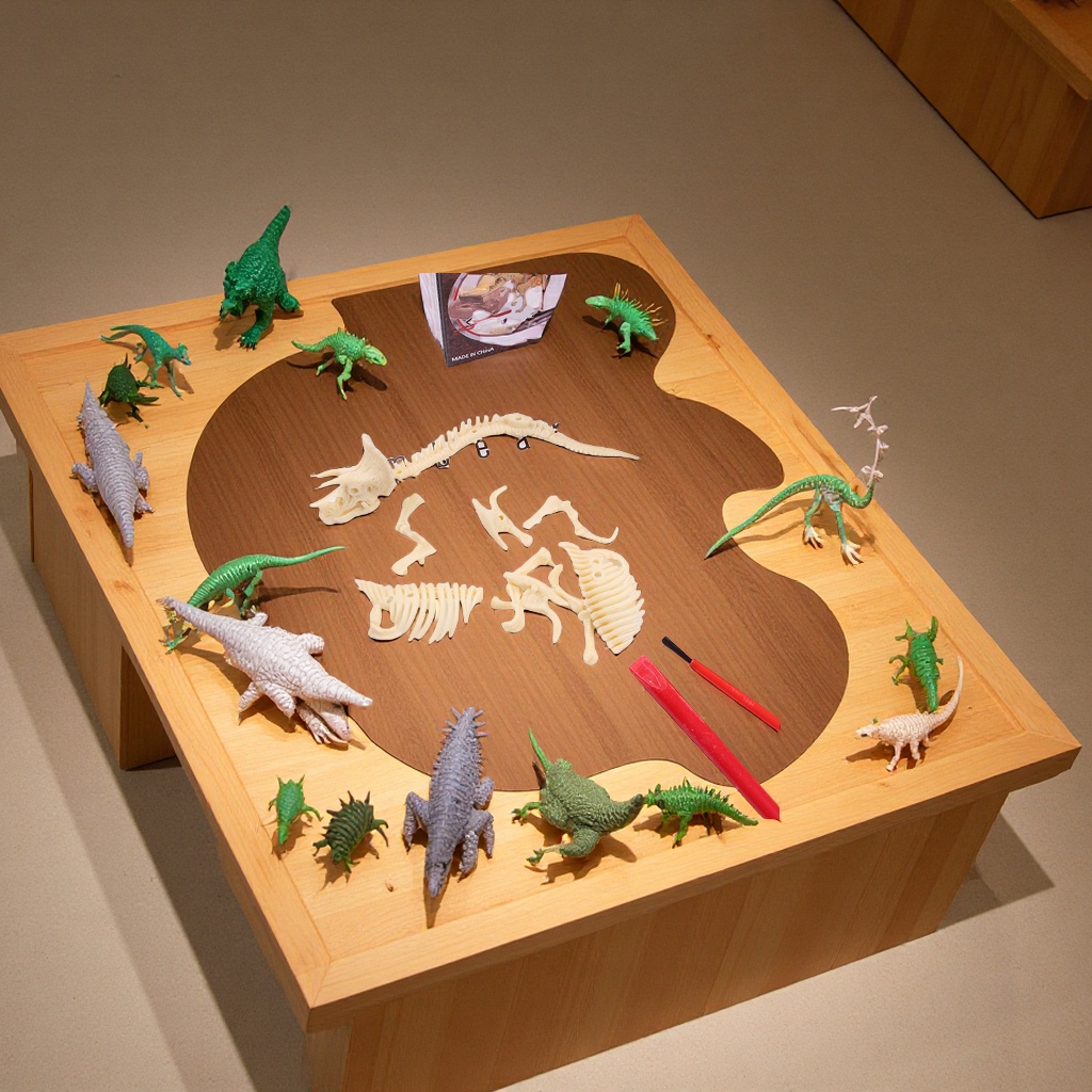 The factory's direct sales of creative and assemblable archaeological toys, dinosaur toys, children's educational simulation excavation, and science and education stalls are selling well details Picture