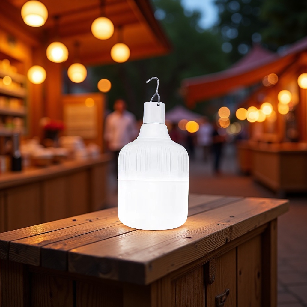 极光橙LED球泡灯usb充电灯泡户外夜市摆地摊灯家用停电应急高富帅