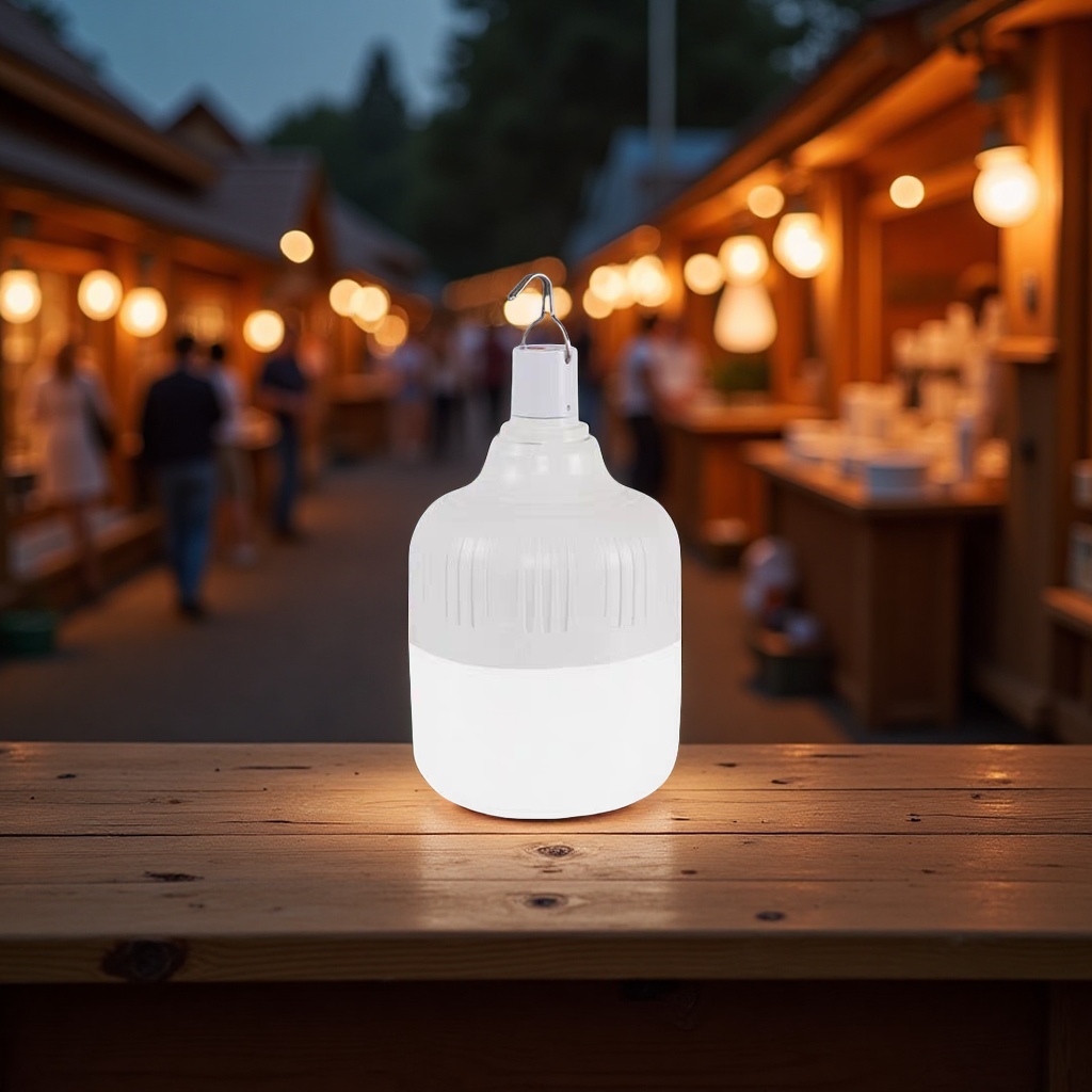 极光橙LED球泡灯usb充电灯泡户外夜市摆地摊灯家用停电应急高富帅详情图2