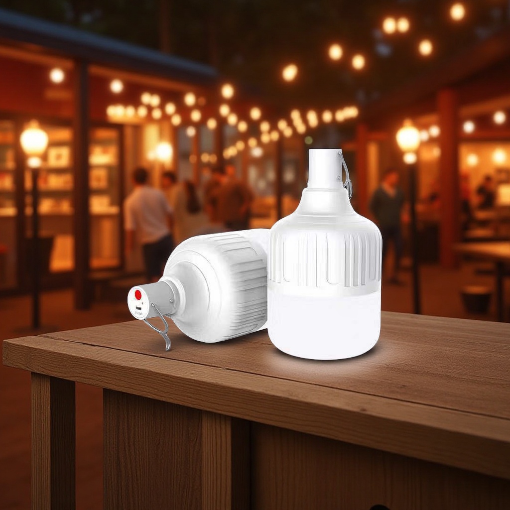 极光橙LED球泡灯usb充电灯泡户外夜市摆地摊灯家用停电应急高富帅详情图4