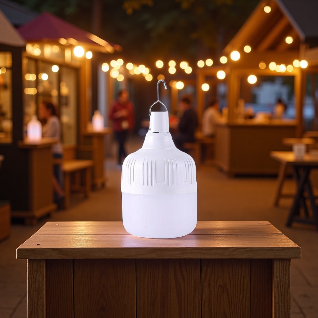 极光橙LED球泡灯usb充电灯泡户外夜市摆地摊灯家用停电应急高富帅详情图5