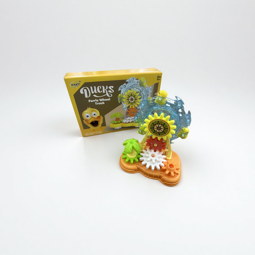 电动小黄鸭摩天轮儿童益智玩具 可旋转音乐灯光互动趣味礼物儿童玩具