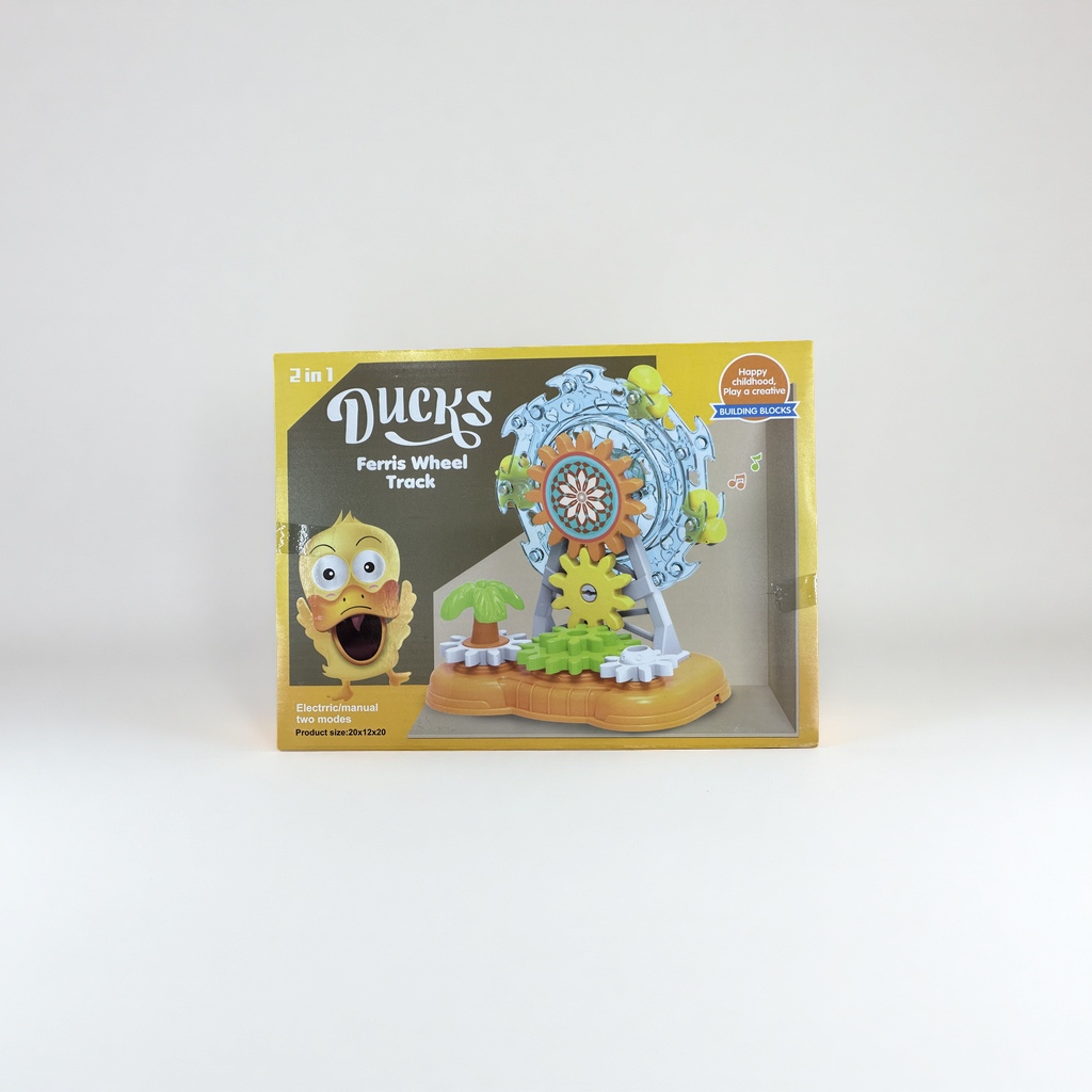 电动小黄鸭摩天轮儿童益智玩具 可旋转音乐灯光互动趣味礼物儿童玩具产品图