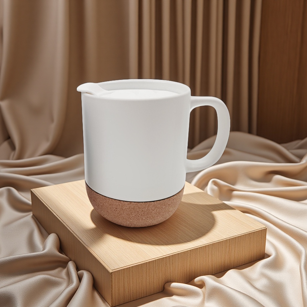 热转印木底马克杯 创意杯子 个性定制陶瓷水杯 简约家用办公礼品陶瓷杯细节图