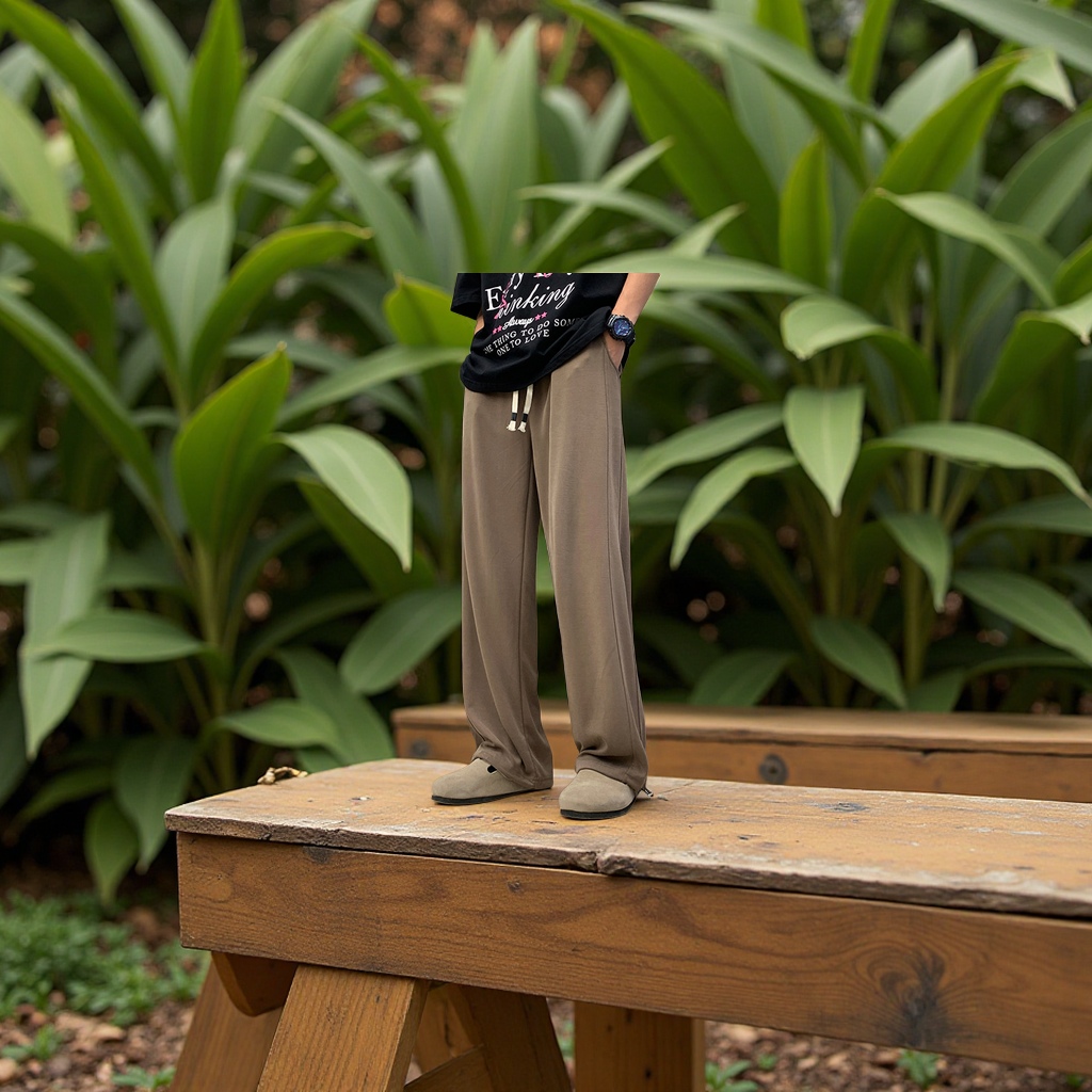 男式休闲裤实物图