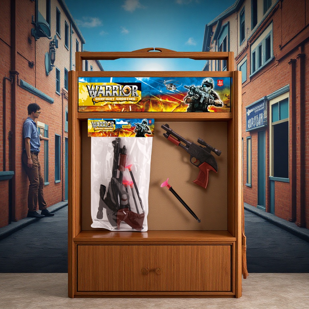 针枪吸盘抢软弹抢警察套装枪发射器弹射抢射击抢套装儿童仿真兵器吸盘包装运动玩具益智游戏玩具抢