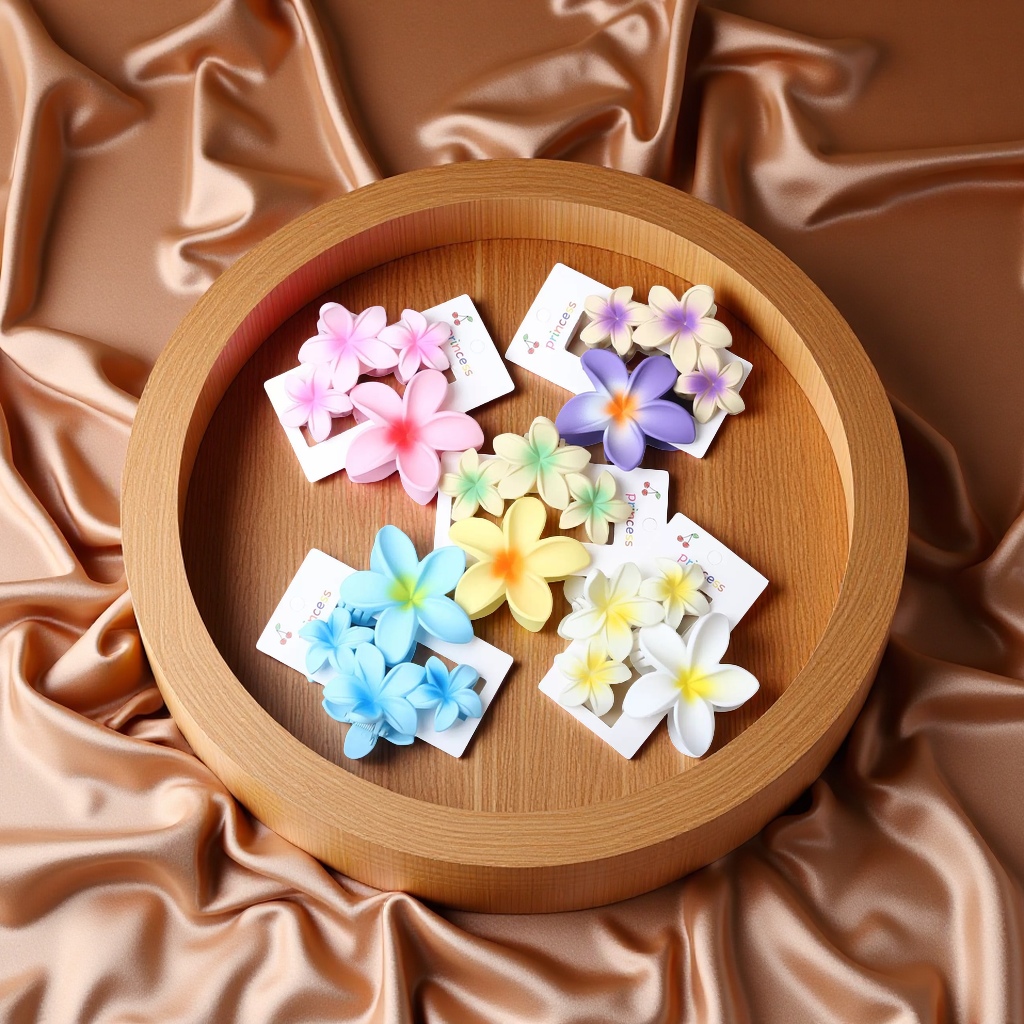 鸡蛋花鲨鱼夹女新款大号抓夹高级感头饰发夹潮后脑勺发饰夹子