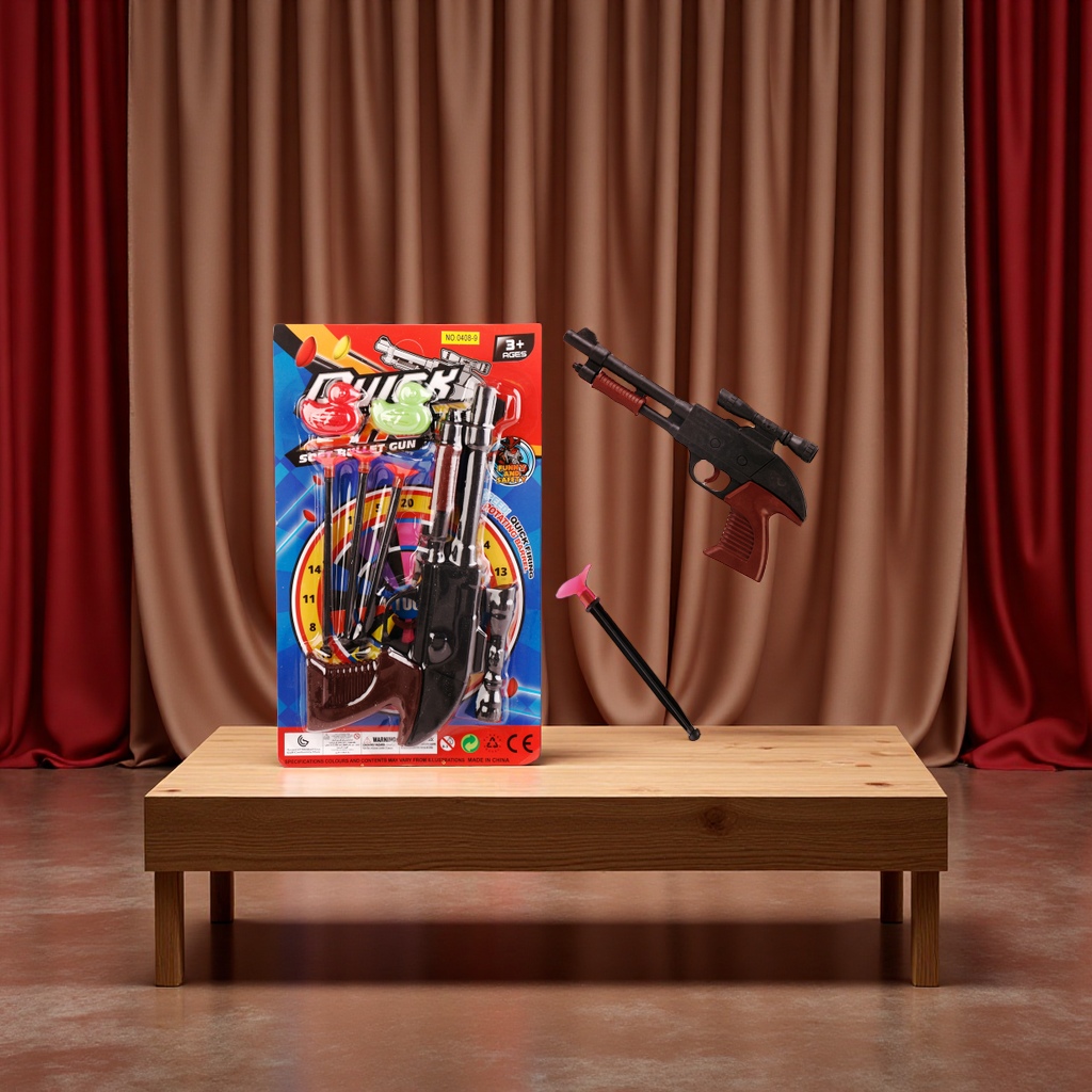 吸盘枪礼品软弹抢警察套装枪发射器弹射抢射击抢套装儿童仿真兵器吸盘包装运动玩具益智游戏玩具抢