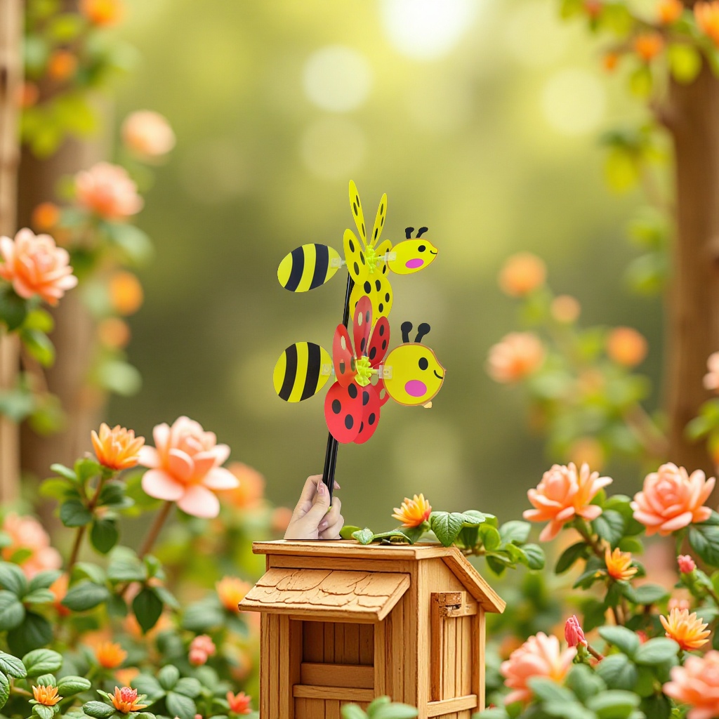 Children's wrist elastic ball windmill, small windmill toy, wrist ball, fun sports and educational children's toy Application Scenario