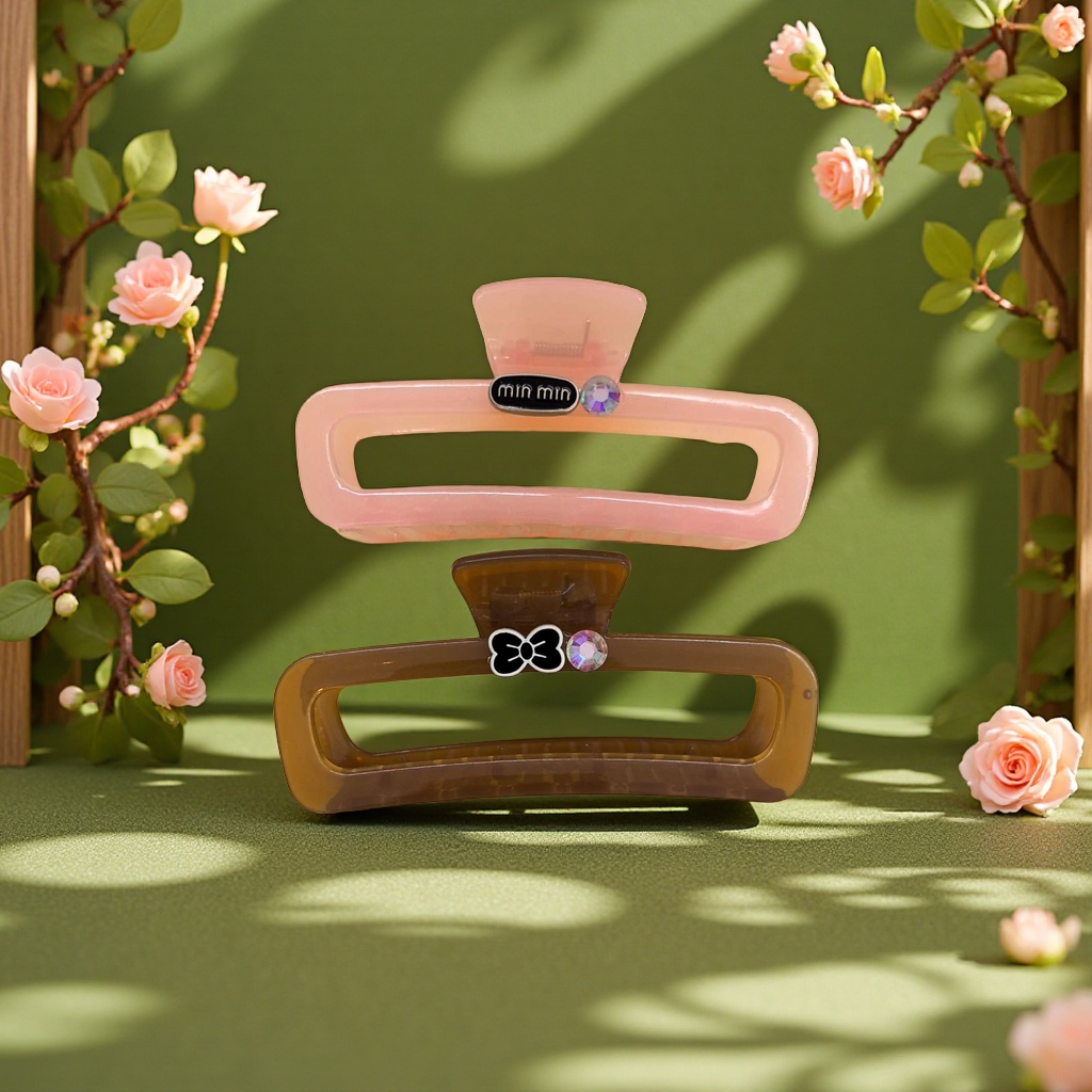 柠檬清新风发绳发夹套装 时尚简约造型用品 多功能便携发饰