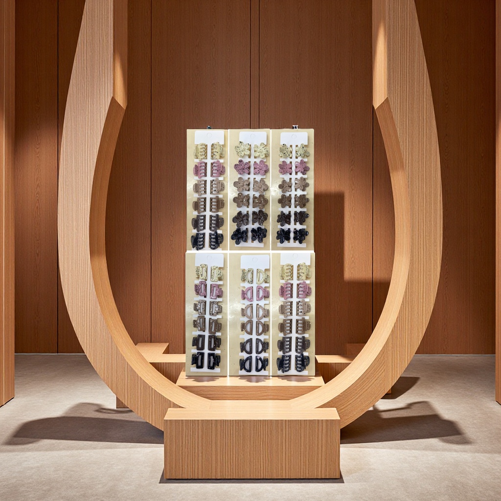 韩式唯美花朵发夹 气质百搭头饰 女士简约发饰 甜美造型夹