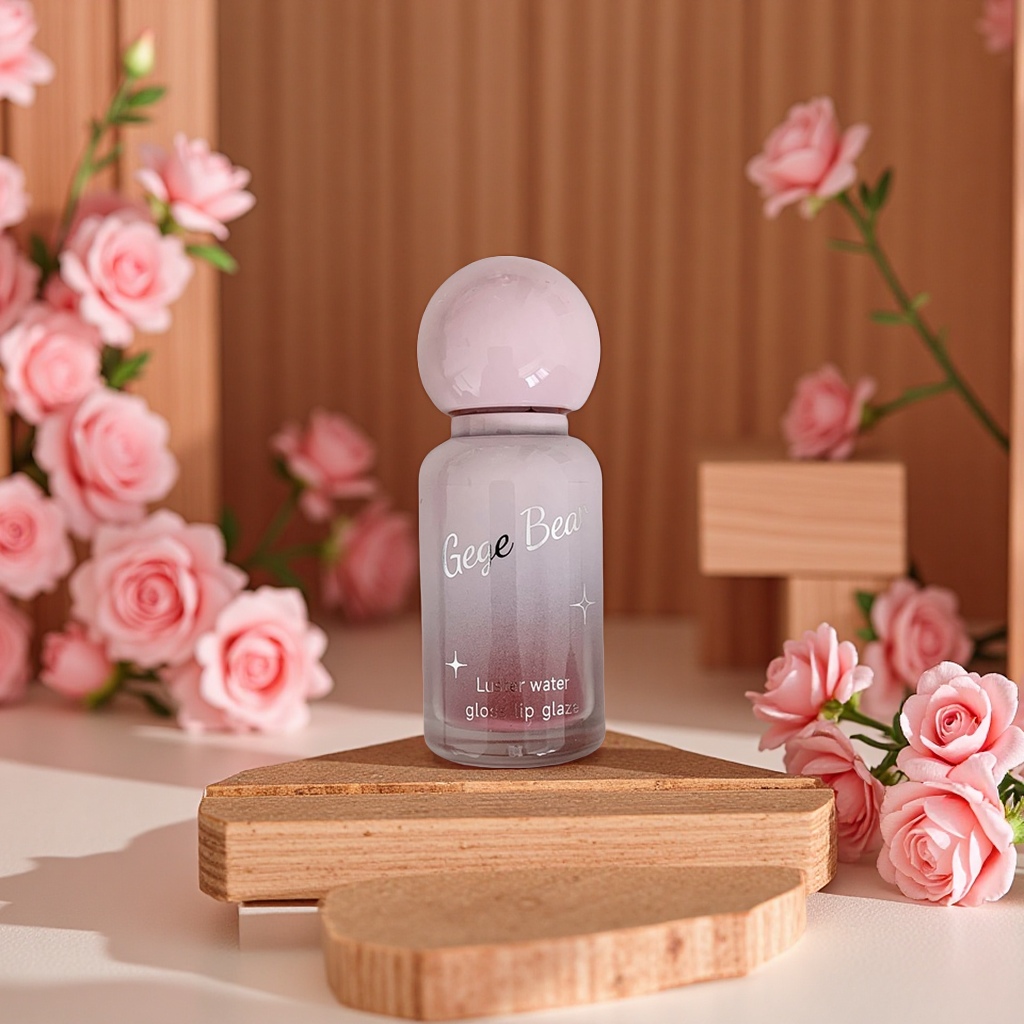 Gegebear Radiant and Lustrous Water-based Lip Gloss Moisturizes and brightened like a mirror, making students look natural and have chubby lips. Spring and Summer lipstick Item Picture