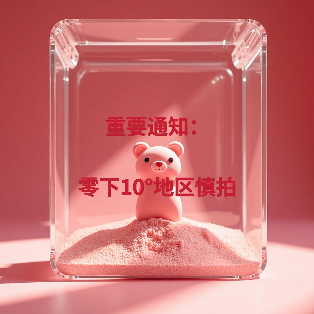 Creative acrylic sand bottle, pink strawberry bear keychain, car pendant, decorative accessory details Picture