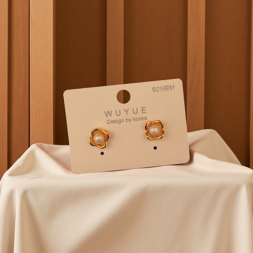 饰品/耳环/耳饰/米珠耳环/编织水晶耳钉产品图