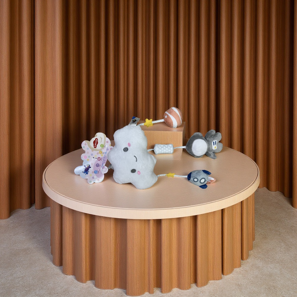 毛绒风铃挂饰婴儿儿童玩具 可爱造型早教益智床铃摇铃宝宝礼物细节图