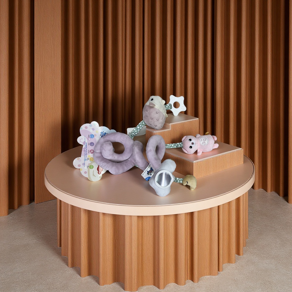 毛绒风铃挂饰婴儿儿童玩具 可爱造型早教益智床铃摇铃宝宝礼物产品图