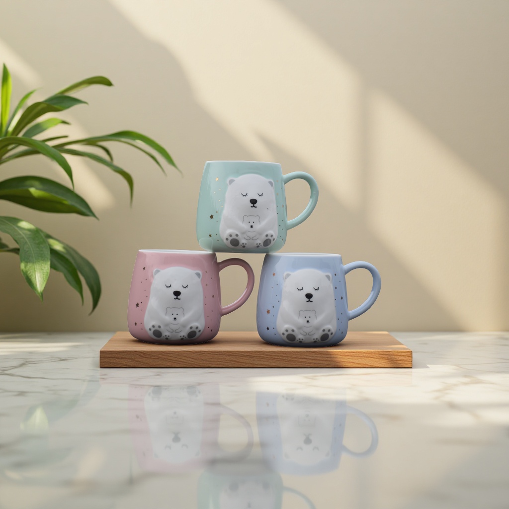 Ceramic cup, audio water cup, creative water cup, large-capacity portable, home and office multi-functional trendy cup Specification image