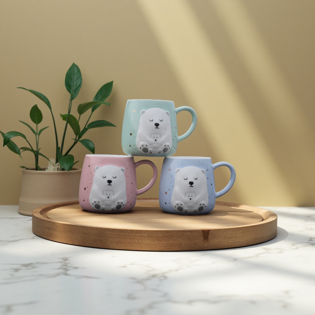 Ceramic cup, audio water cup, creative water cup, large-capacity portable, home and office multi-functional trendy cup