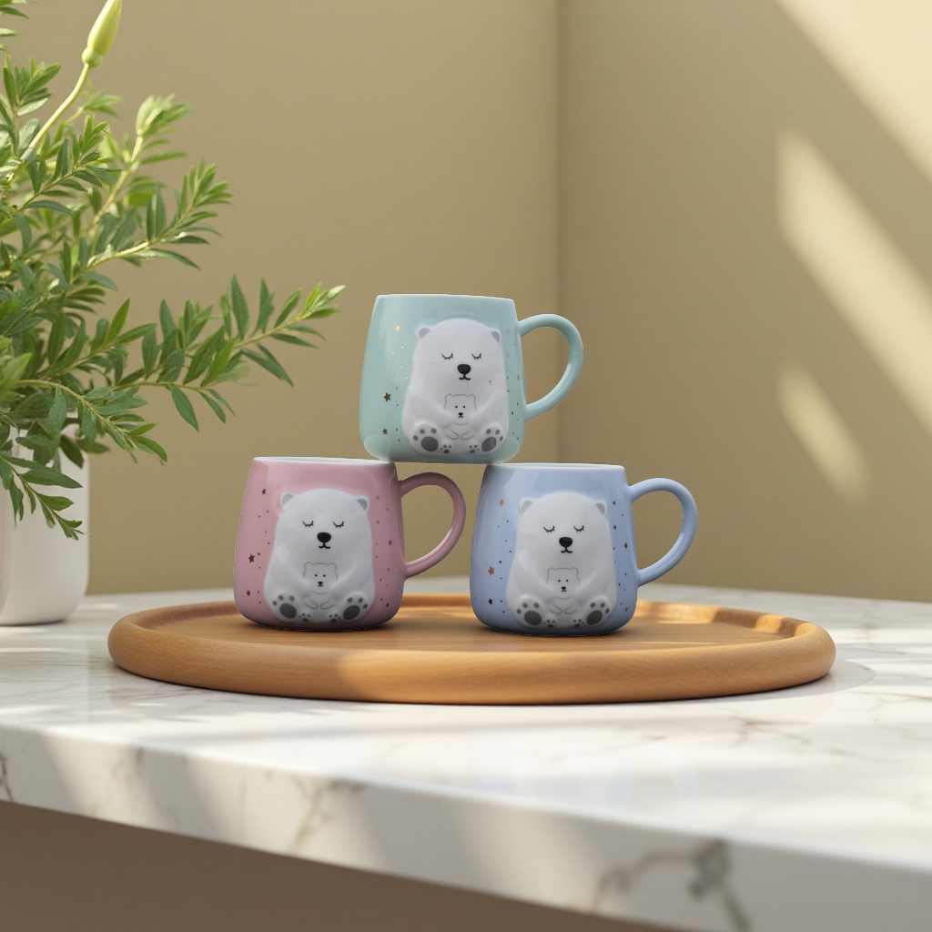 Ceramic cup, audio water cup, creative water cup, large-capacity portable, home and office multi-functional trendy cup Application Scenario