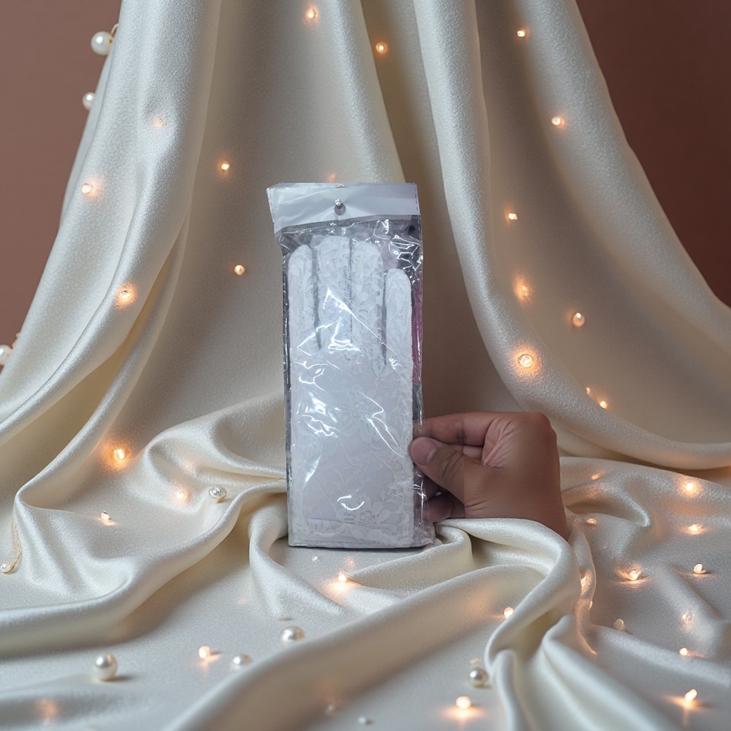 万圣节，圣诞节，晚会，婚礼用品。女士蕾丝手套