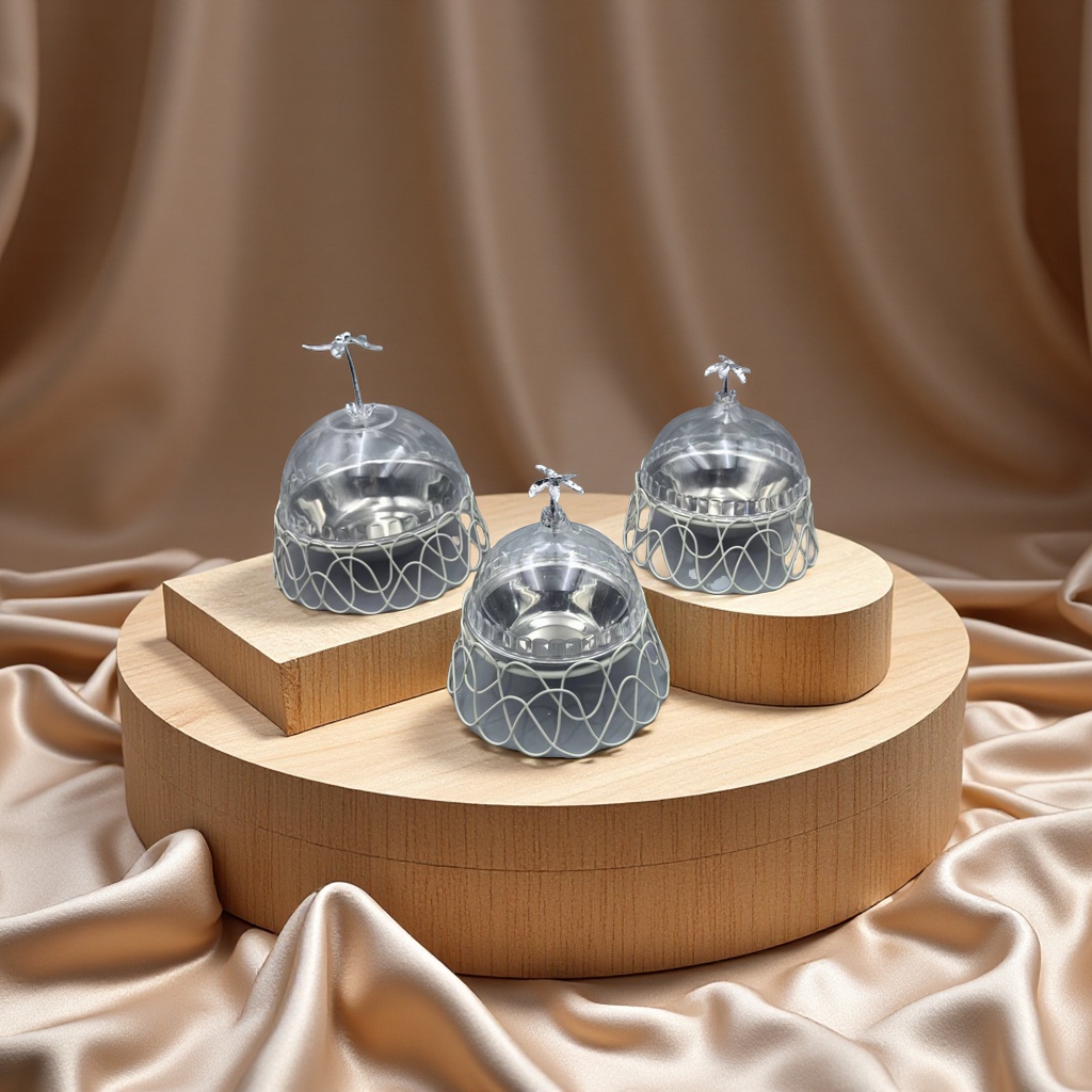 跨境亚马逊新品铁艺镂空LED风灯烛台家居工艺品摆件厨房用具果盘装饰