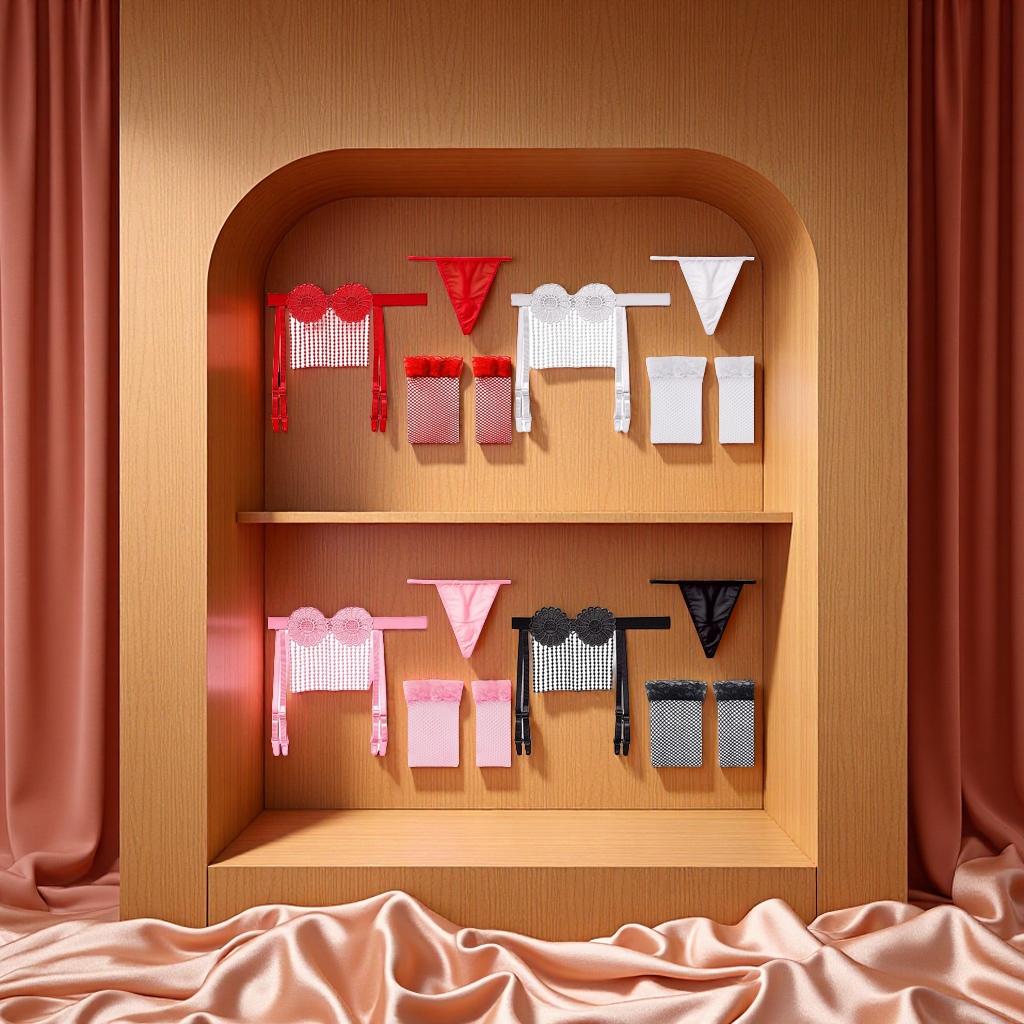 Sexy and romantic underwear for women, lace, low waist, transparent, alluring, comfortable, breathable, and available in multiple colors Specification image