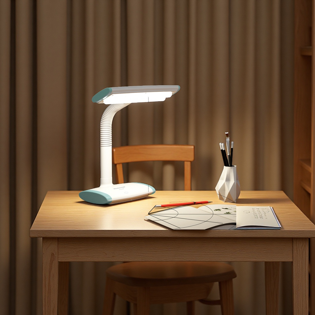 Wholesale USB charging folding children's reading desk lamps, dormitory study desks, LED bedside student small desk lamps, table lamps details Picture