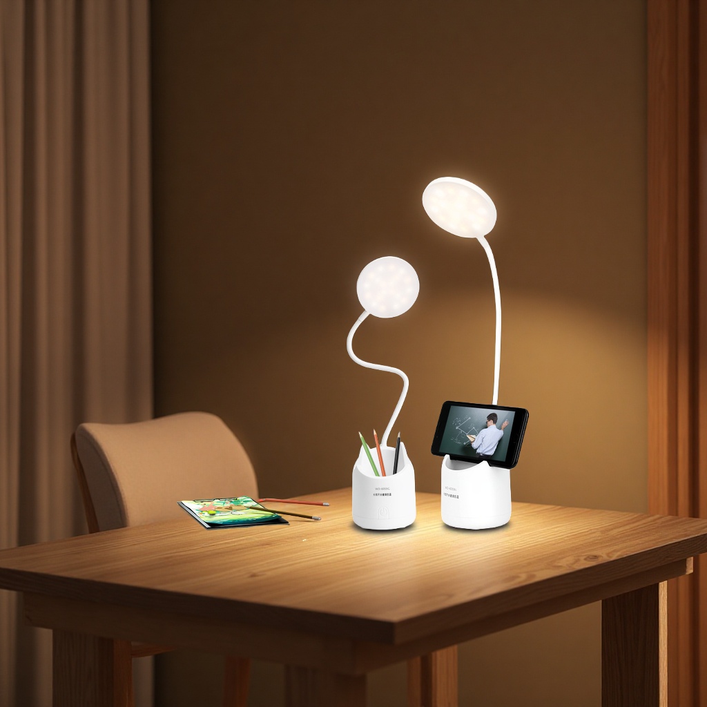 Wholesale USB charging folding children's reading desk lamps, dormitory study desks, LED bedside student small desk lamps, table lamps Application Scenario