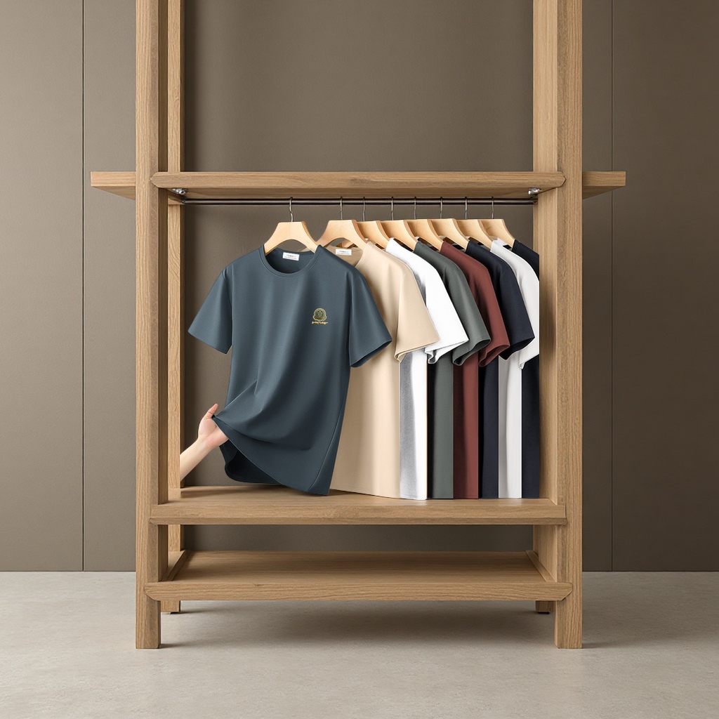 New summer Modal Ice Silk round-neck slimming quick-drying men's short-sleeved T-shirt, half-sleeved top, T-shirt for men Application Scenario