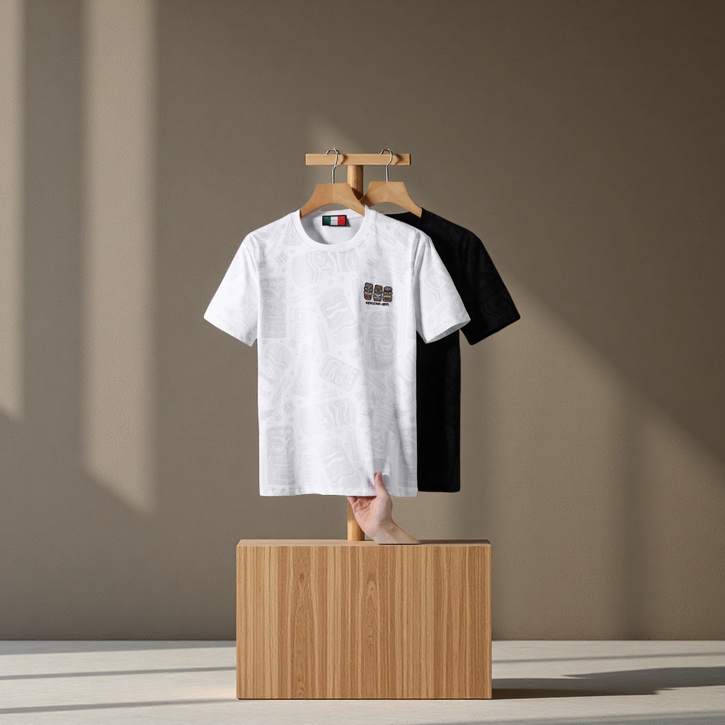Verano bordado manga corta hombre camiseta versión coreana tendencia moda personalidad estampado mercerizado algodón media manga hombre top maré Item Picture
