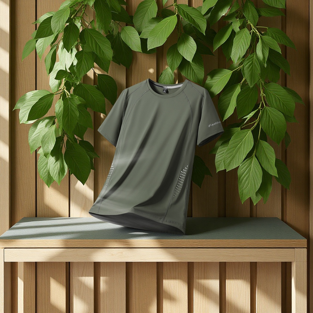 Ice silk short-sleeved T-shirt for men, a loose-fitting, quick-drying, thin, sporty, casual and breathable top for men in summer Application Scenario