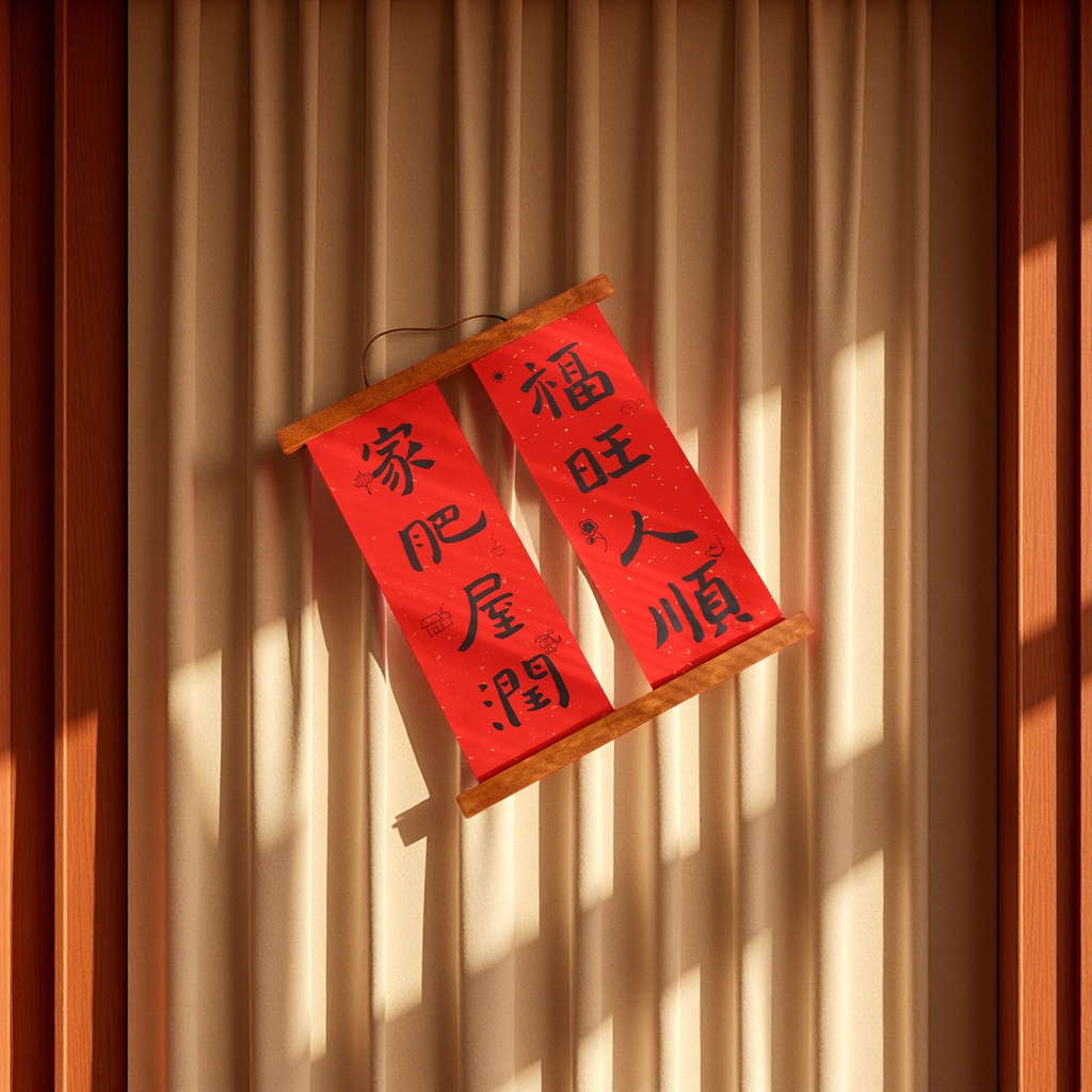 对联春联/手写书法宣纸对联/对联/春联/春联对联细节图