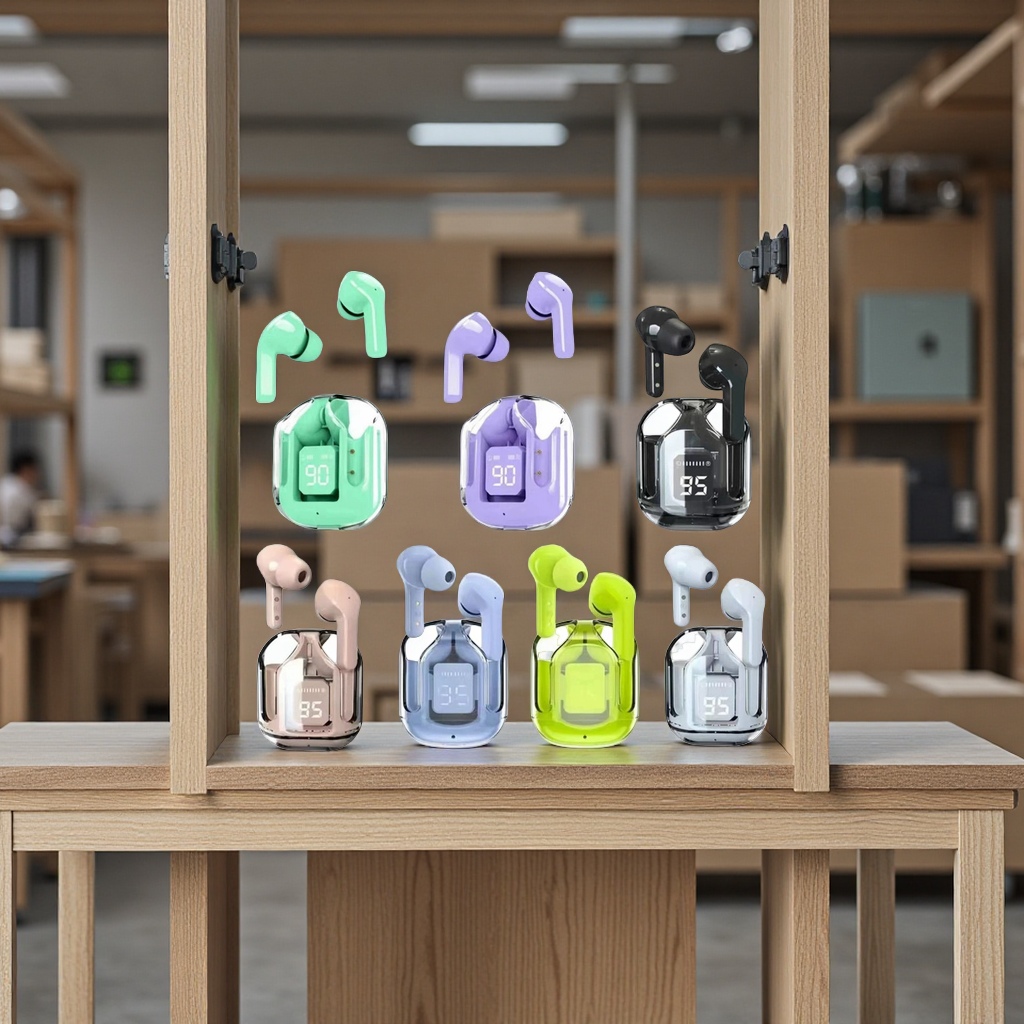 Cross-border bestseller source factory transparent first-generation wireless earphones Ari31 digital display HK3 gaming earphones wholesale with various styles and excellent sound quality Specification image