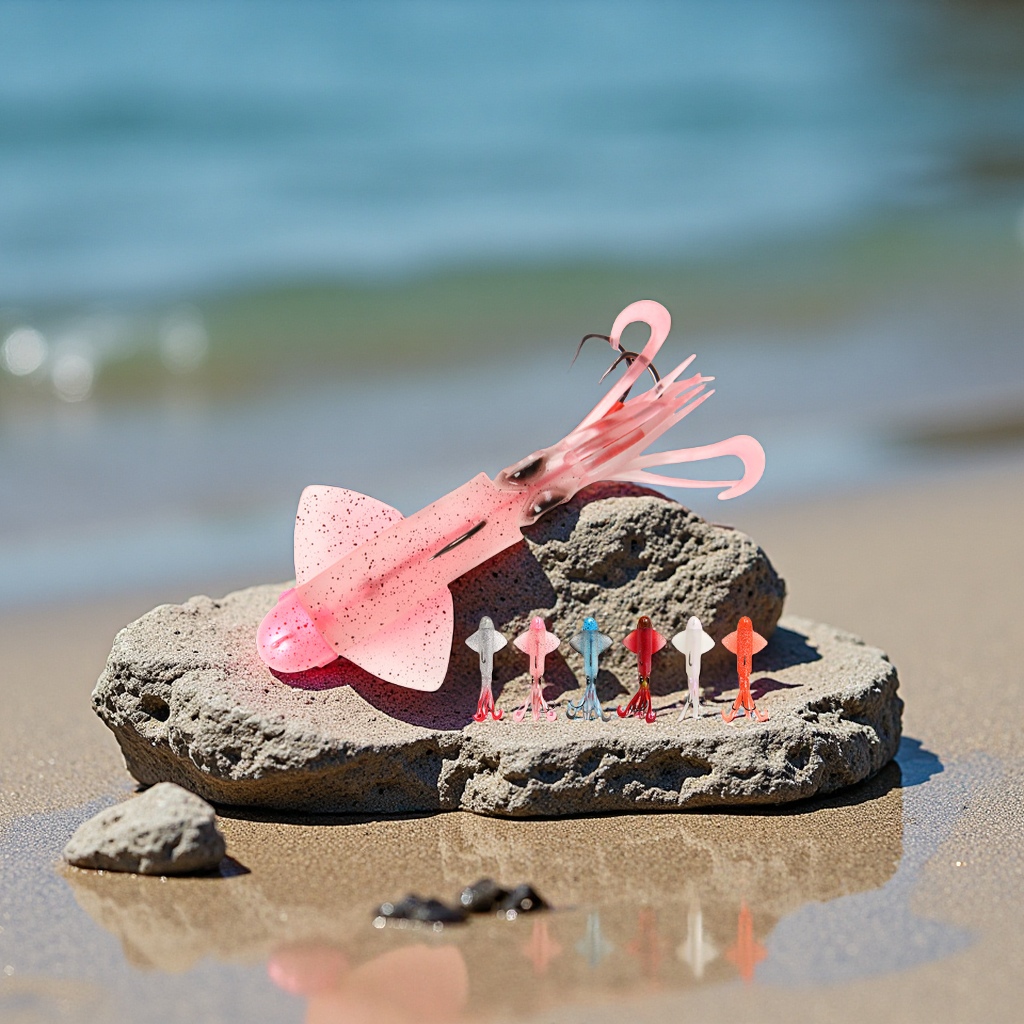 2025新款深海鱿鱼夜光UV路亚假饵大型VIB金枪GT石斑鱼饵海钓渔具