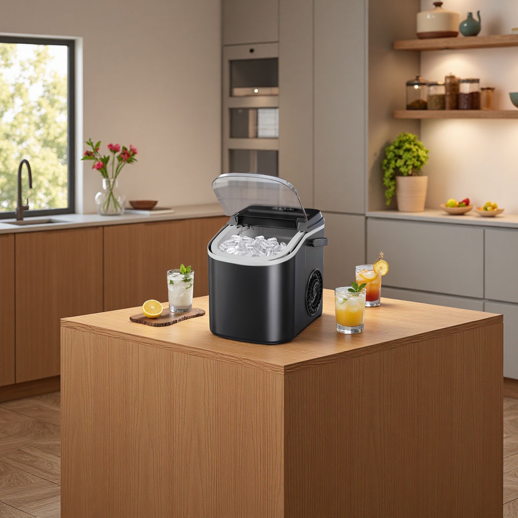 跨境外贸热销家用小型mini制冰机12kgs全自动电动小功率豆浆机