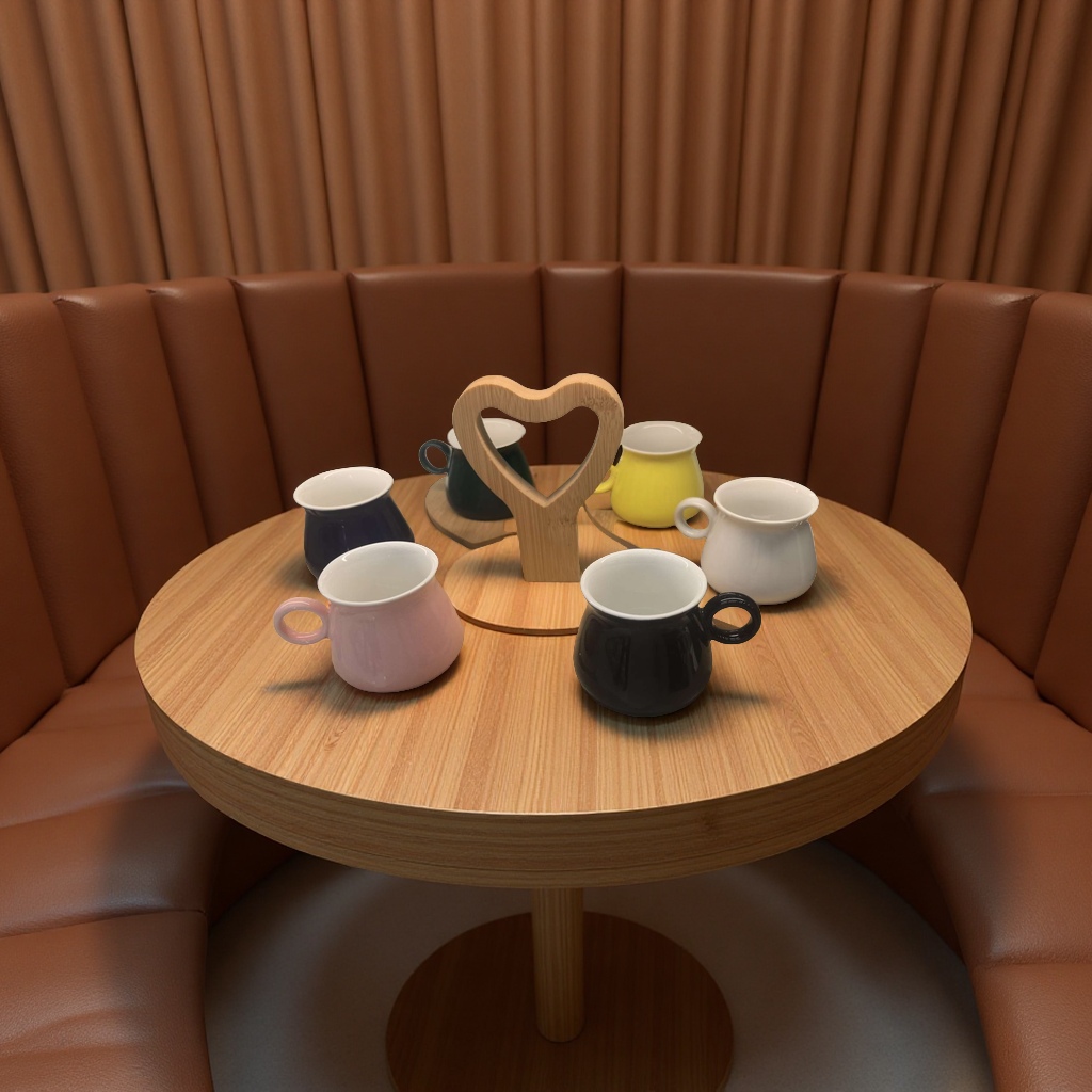 陶瓷镶嵌马克杯创意咖啡杯子简约陶瓷杯家用办公水杯