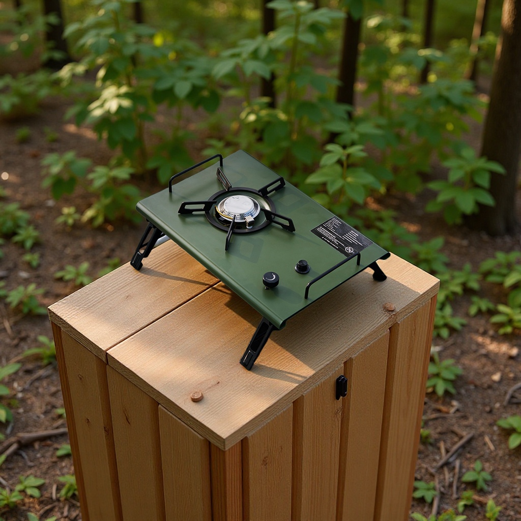 露营IGT桌面单口炉户外燃气烧烤炉小型折叠便携式炊具户外燃气灶