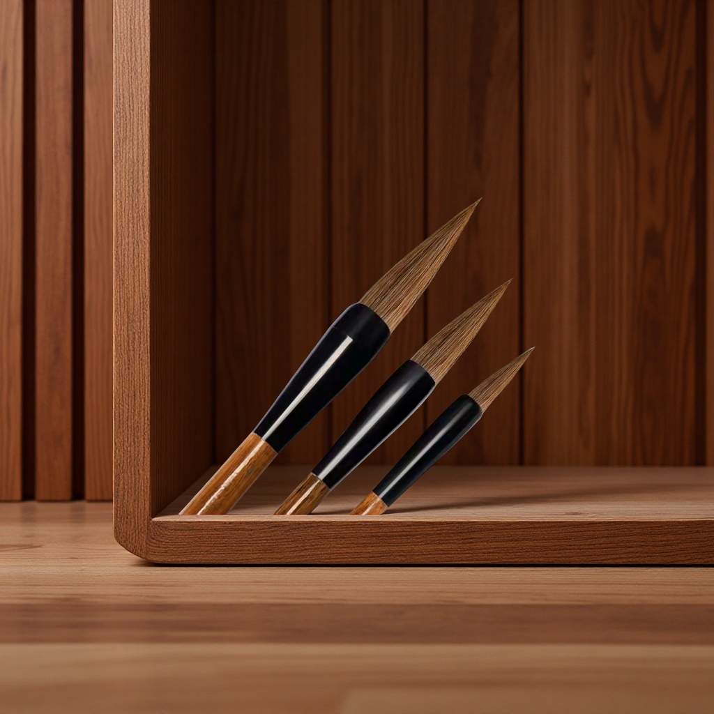 毛笔狼毫小楷书法用品套装三支学生练字国画文房四宝新手推荐