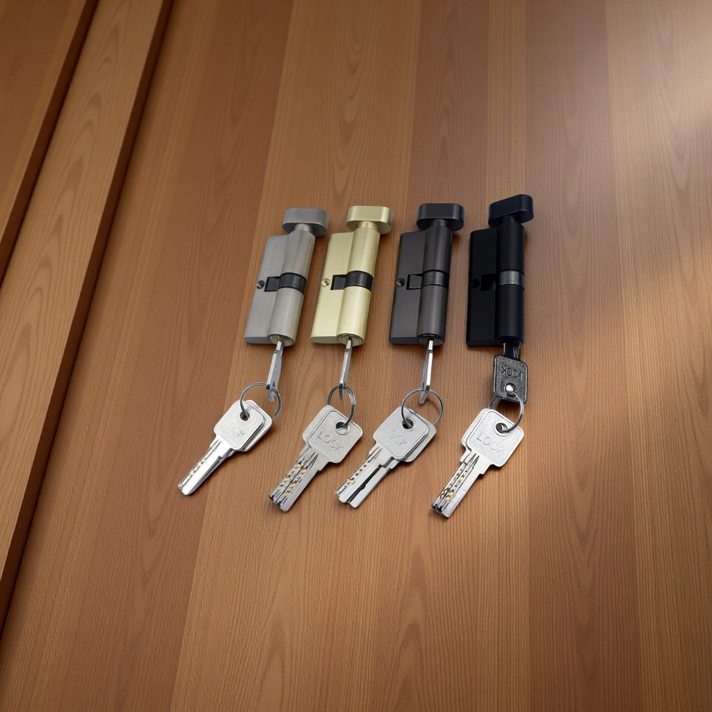 欧标大70室内门锁芯通用款黑色外贸铜芯锁胆锁具配件耐用安全